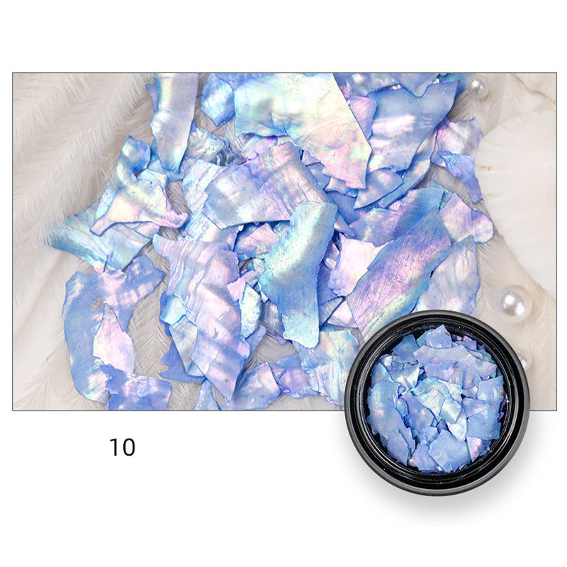 Faux Mother of Pearl Iridescent Nail Accessories in Multiple Colors