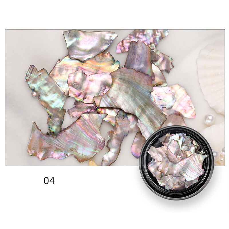 Faux Mother of Pearl Iridescent Nail Accessories in Multiple Colors