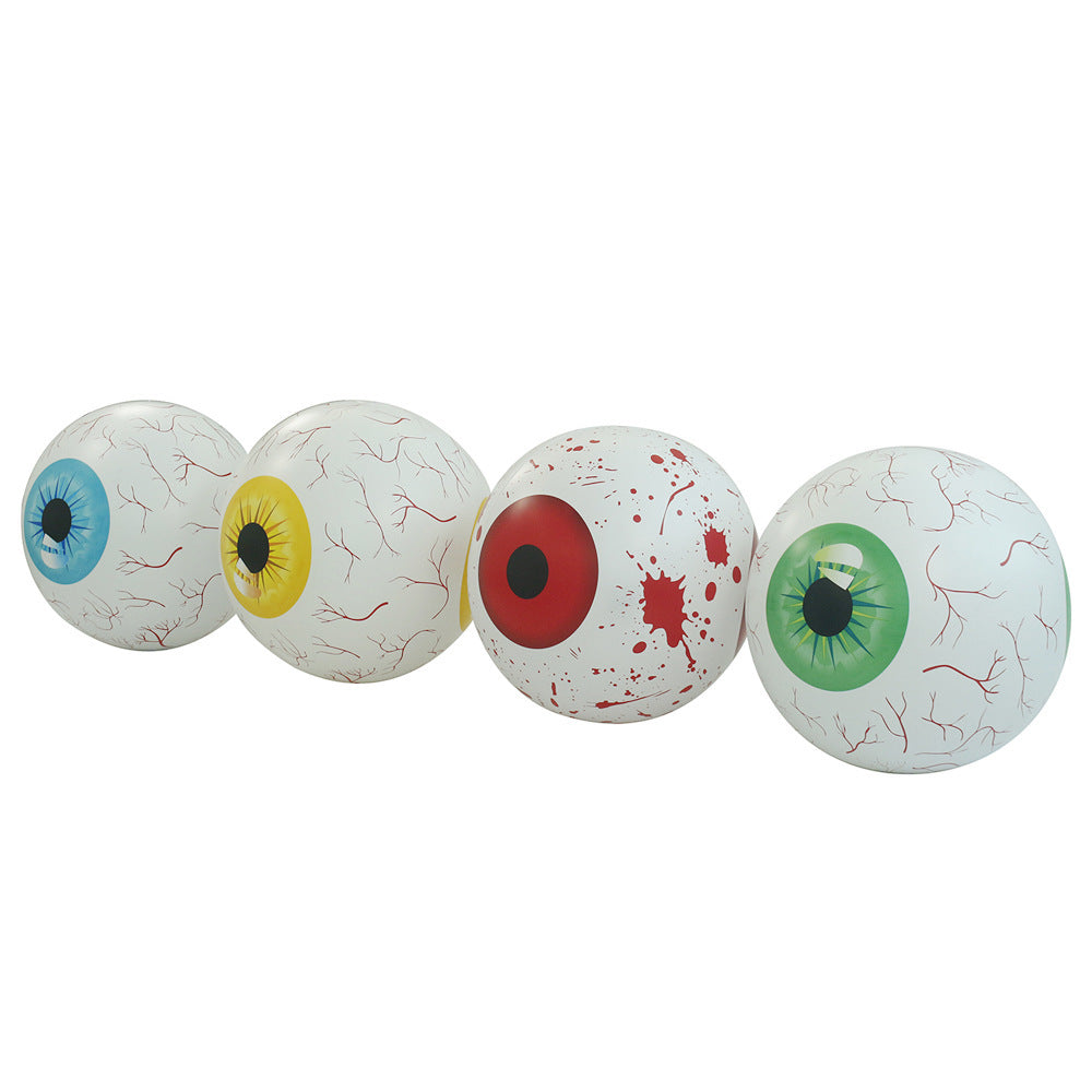 Inflatable PVC Eyeball Decorations with LED Light Inserts