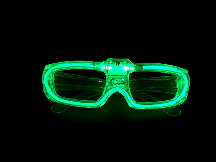 Light-Up Glowing LED Plastic Glasses for Party Favors and Photo Booth Props