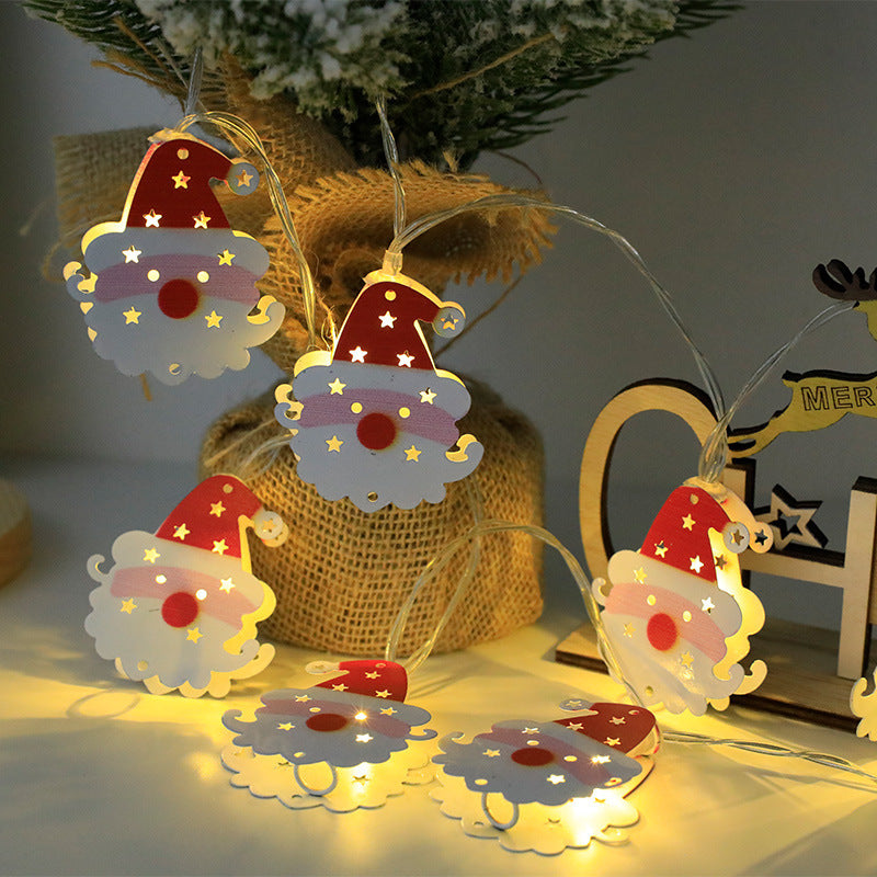 Christmas Themed LED String Lights Hanging Decoration with Christmas Symbols