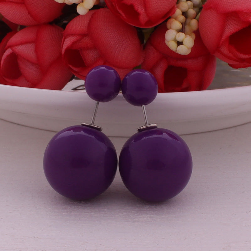 Modern Spherical Stud Earrings