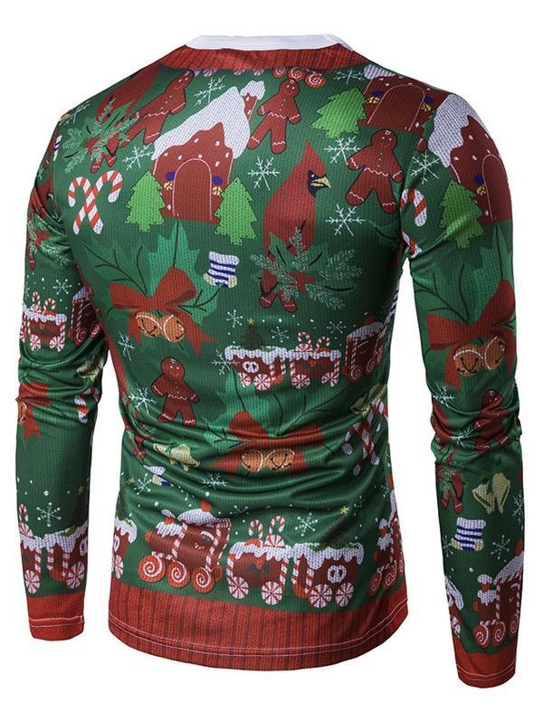 3D Christmas Crew Neck Mens Shirt - THEONE APPAREL