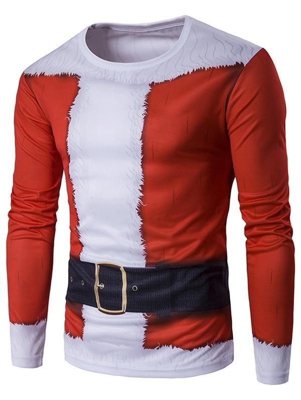 3D Santa Claus Christmas Mens Shirt - THEONE APPAREL