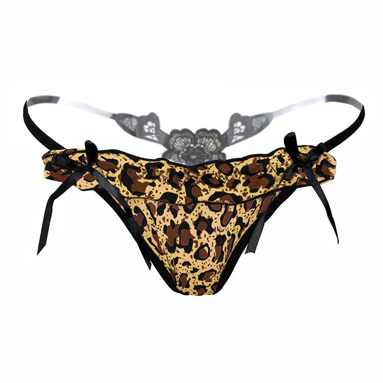 LEOPARD PRINT FLOWER Back G String