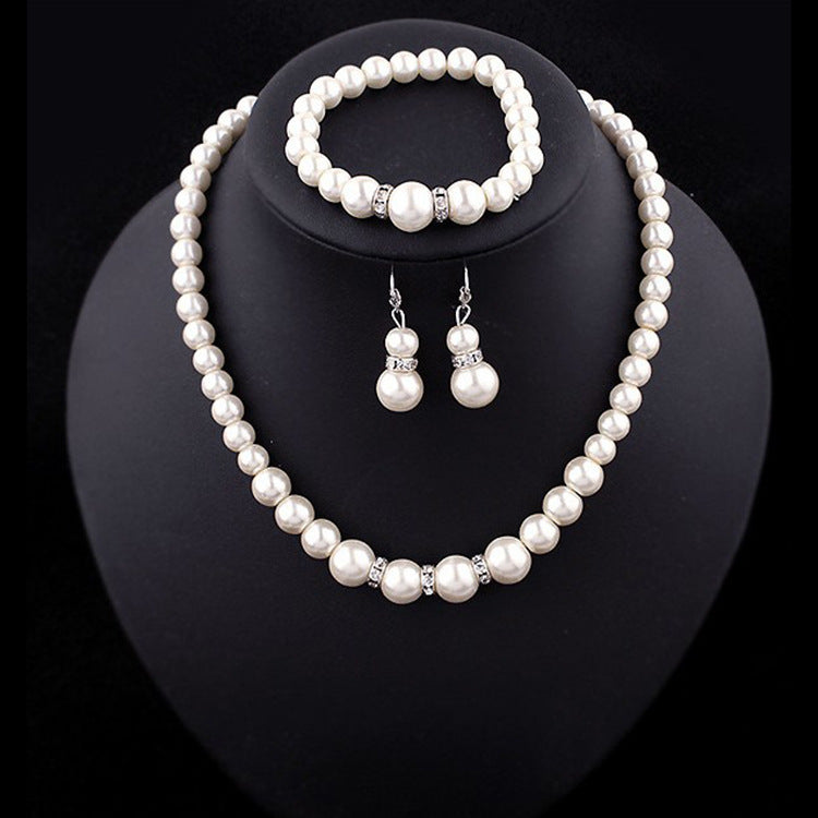 Three Piece Pearl Jewely Set