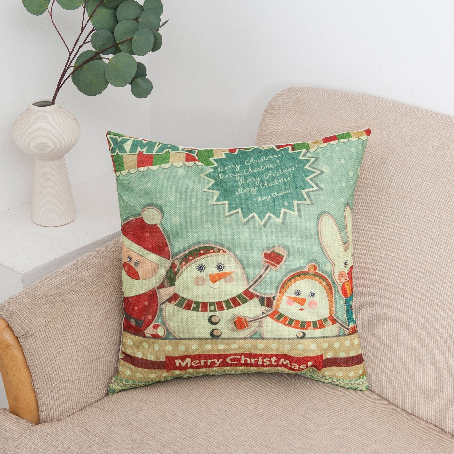 Christmas Cheer Printed Pillow Covers - Theone Apparel