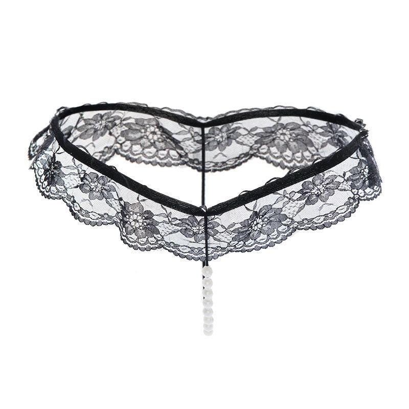 Pearl Strand Lace Ruffle G String