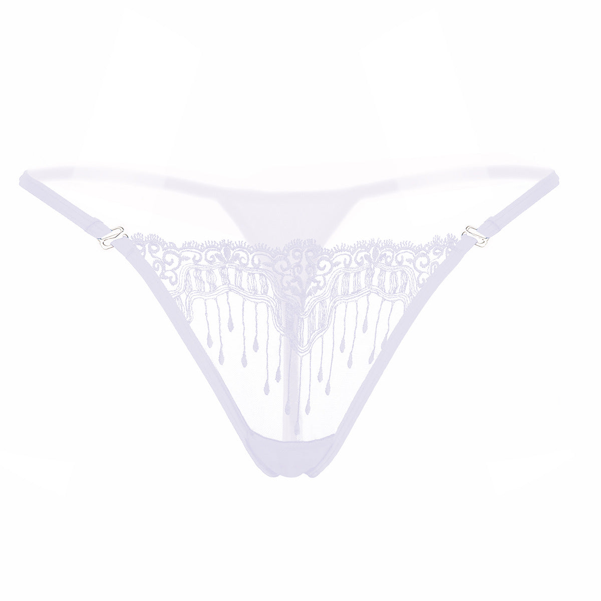 Jewel Drops Lace Applique Thong