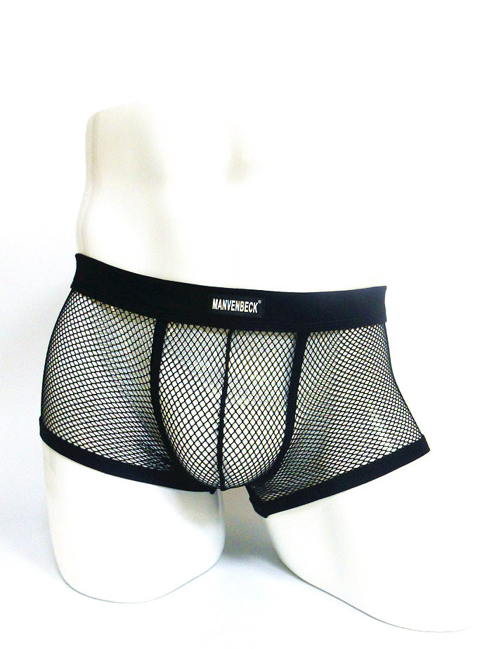 Sheer Fish Net Boxer Briefs