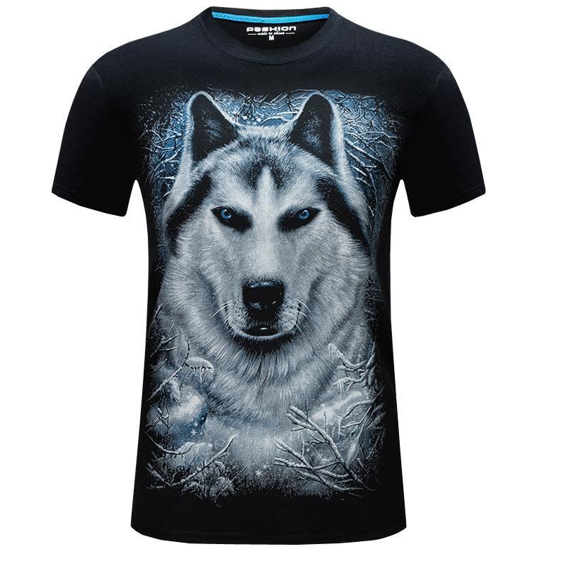 Snowy White Wolf grafisch shirt