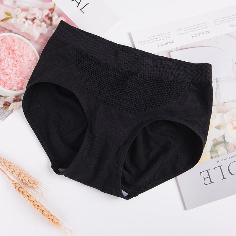 Stretchy Black Mesh Athletic Panty