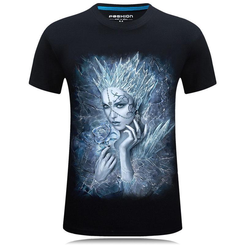 Shirt della regina del ghiaccio inverno bianco