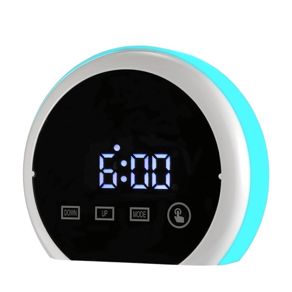 Reloj de espejo LED con alarma