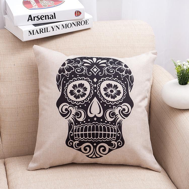 Day Of The Dead Skull Pillow Covers - Theone Apparel