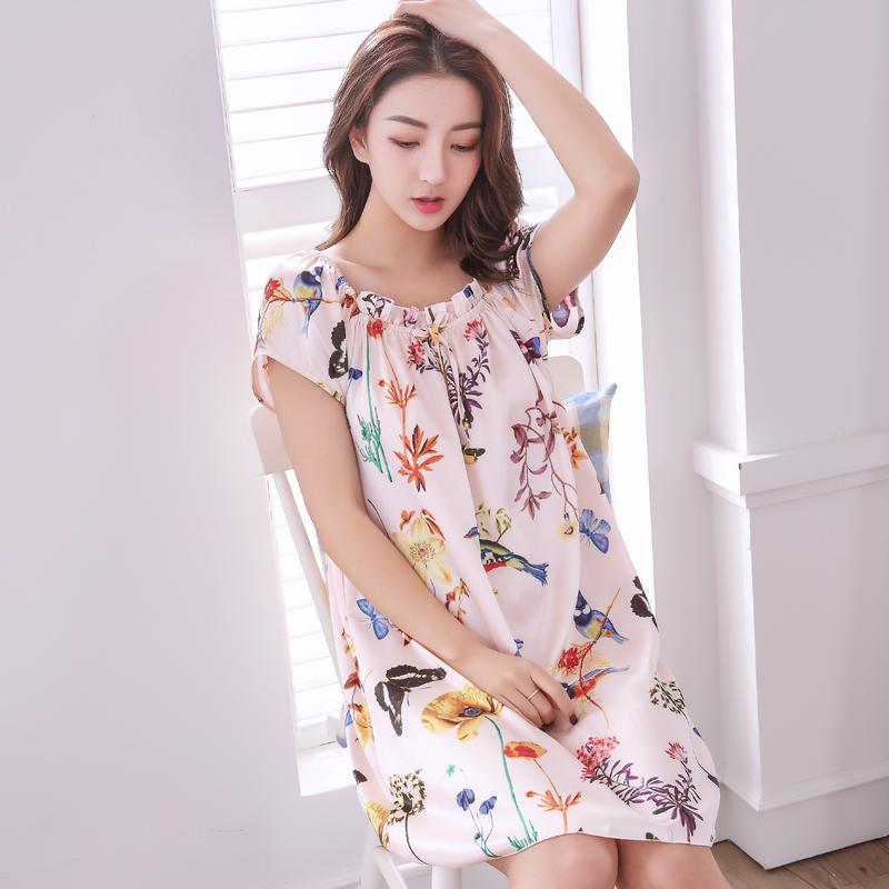 Floral Frenzy Bowtie Nightie Dress