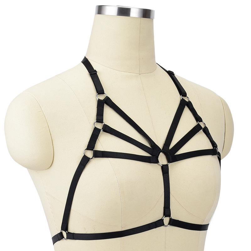 Ladies Cupless Lingerie Cage Bra