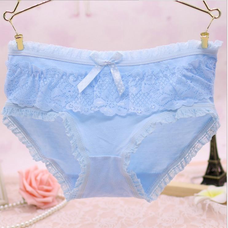 Girly kant en ruches bikini panty