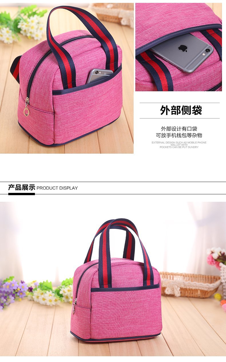 Medium Round Top Zipper Tote