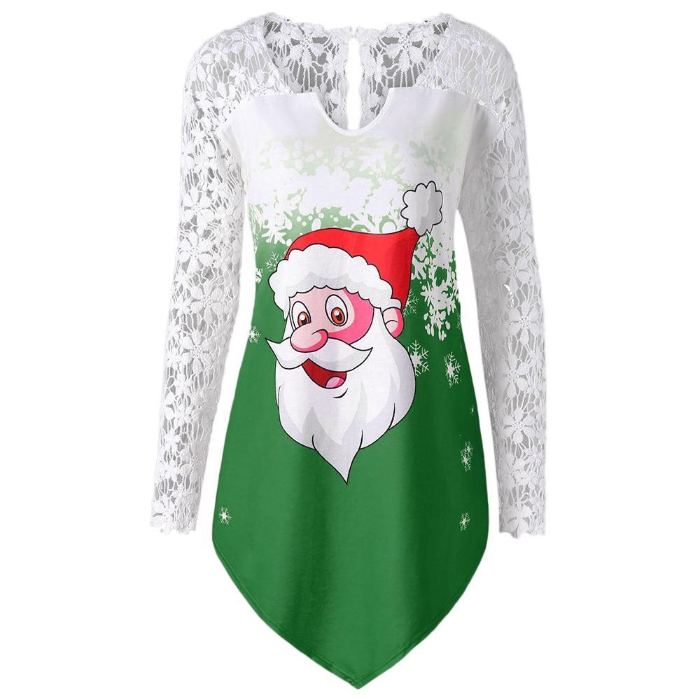 Plus Size Santa Claus Christmas Shirt