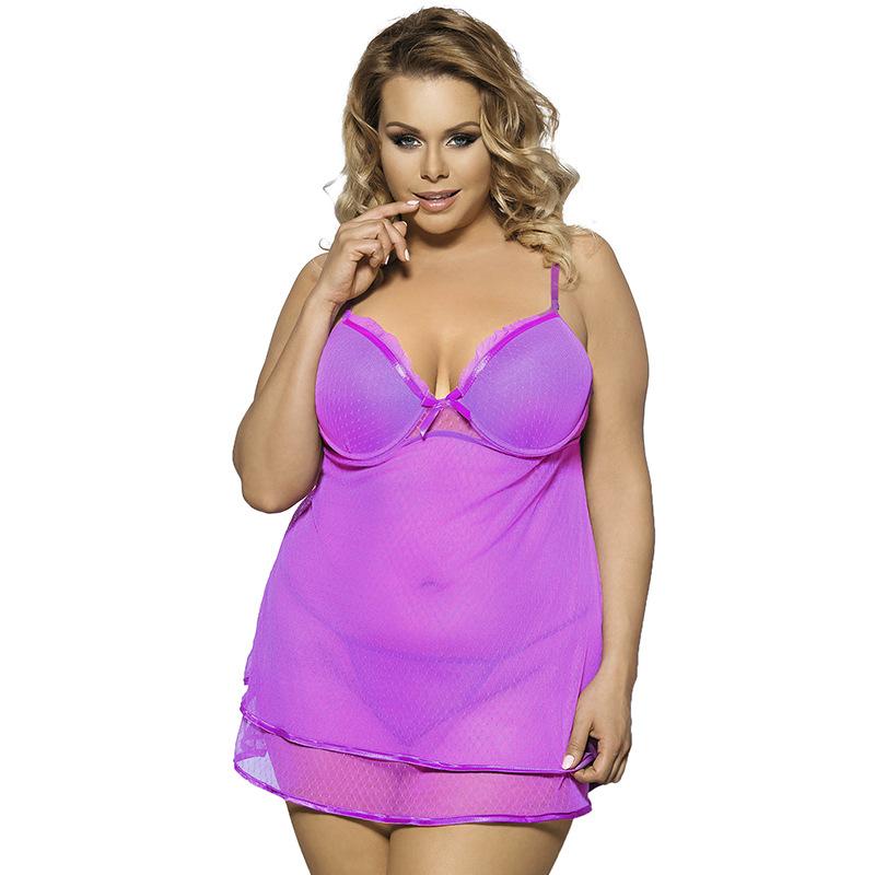 Plus size neon nachtleven pure gelaagde jurk