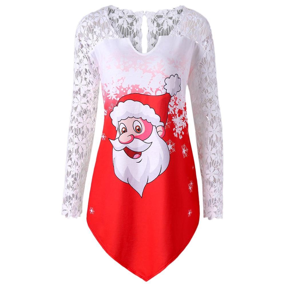 Plus Size Santa Claus Christmas Shirt