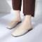 Square Toe Leatherette Slipper Shoes