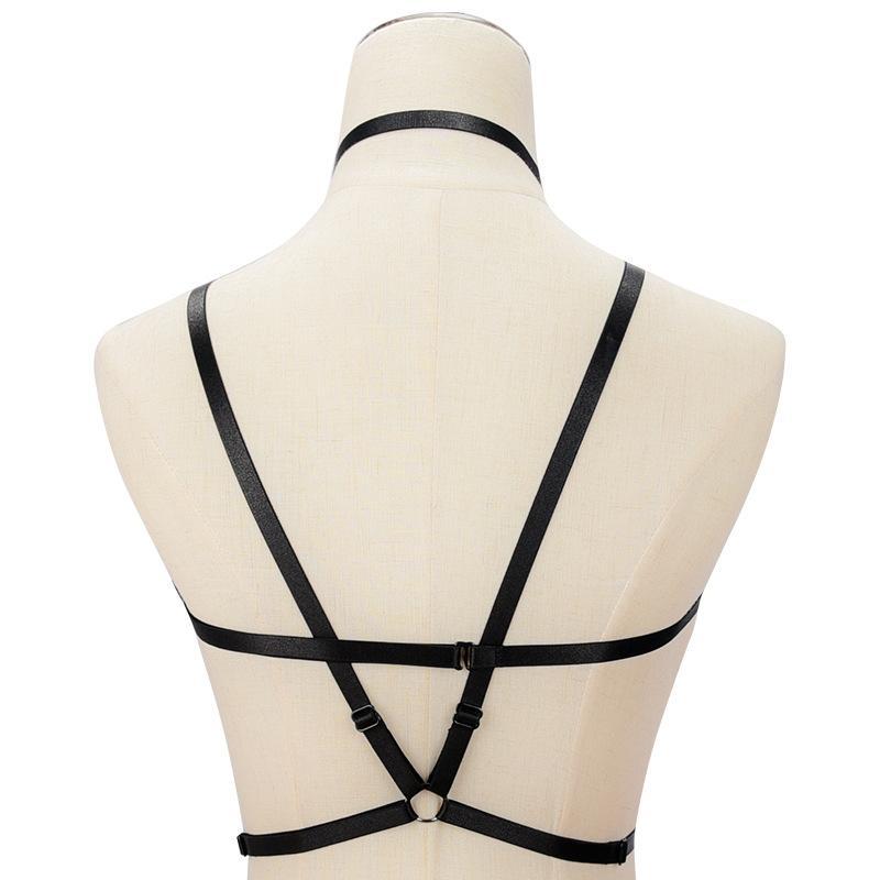 Strappy Open Bust Elastic Cage Bra – THEONE APPAREL