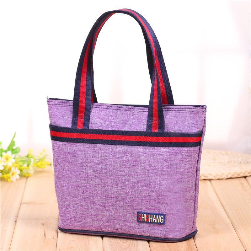 Bolso de mano tipo shopper con tiras