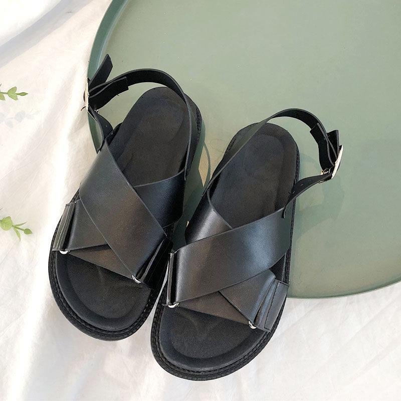 Dikke band wandel comfort sandalen