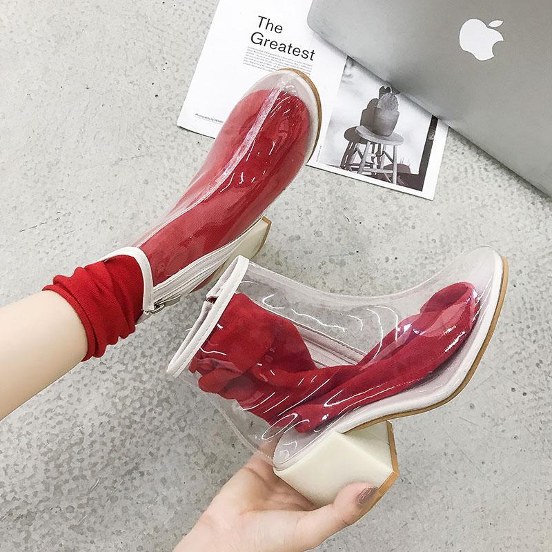 Transparent Clear View Fashion Boots