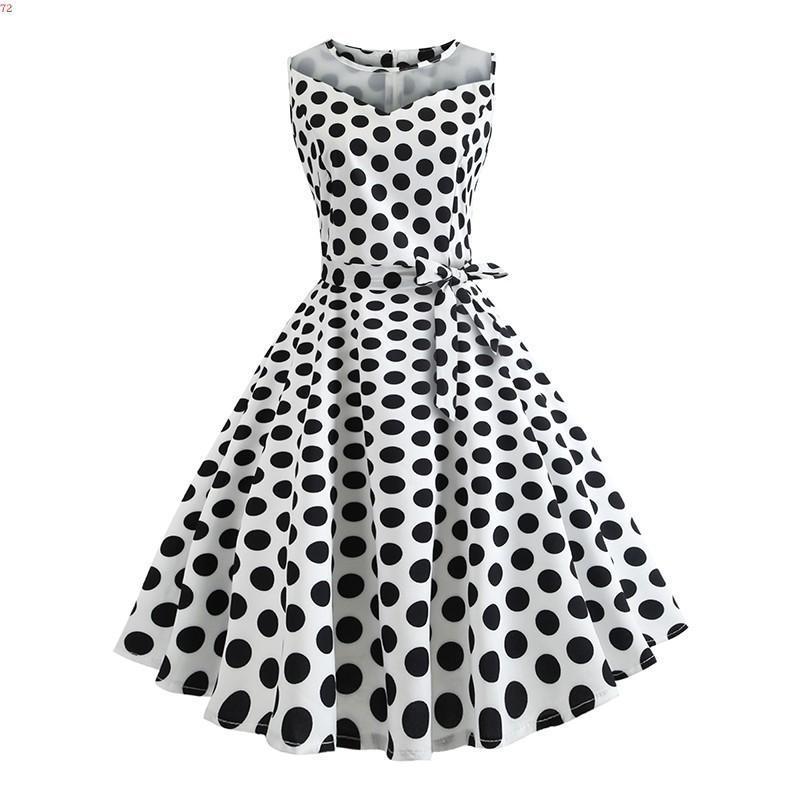 Tendências pop Polka Dot Print Dress