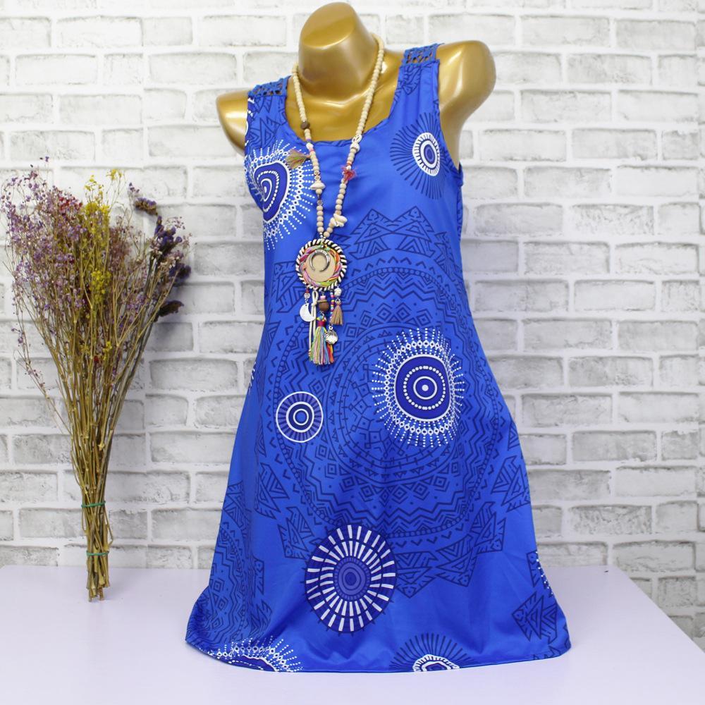 Abstract Mandala Print Summer Dress - THEONE APPAREL