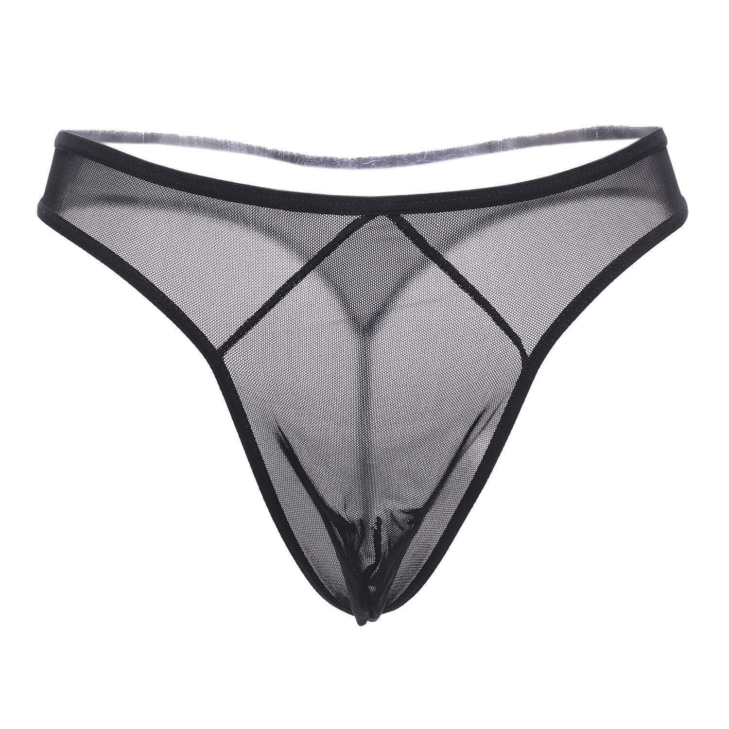 Basic Mesh Panel Thong Panty - THEONE APPAREL