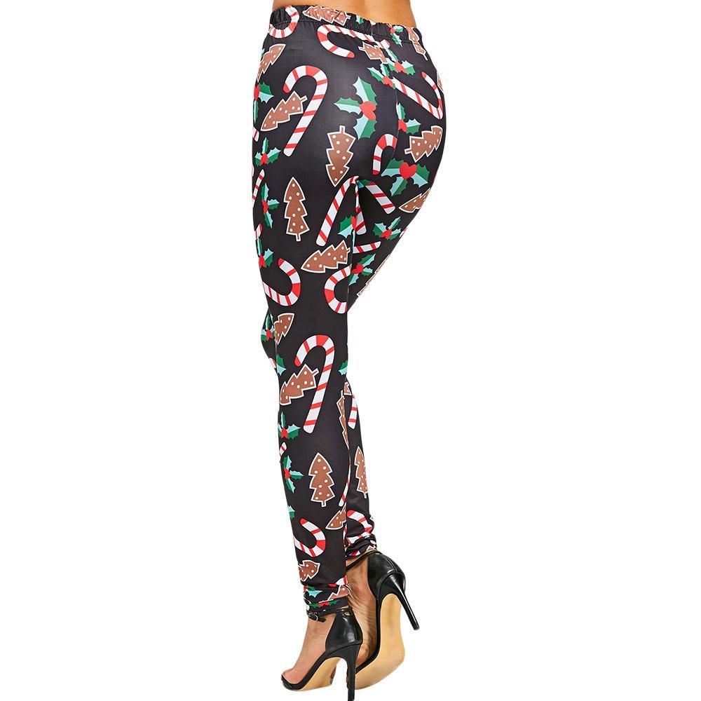 Candy Cane Mistletoe Tight Leggings - THEONE APPAREL