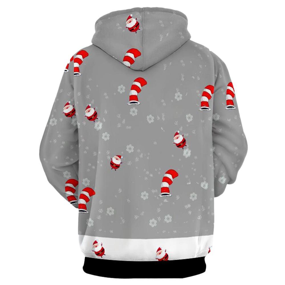 Candy Cane Santa Man Hoodie - THEONE APPAREL